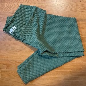 Booty by brabants croco skin leggings in sage